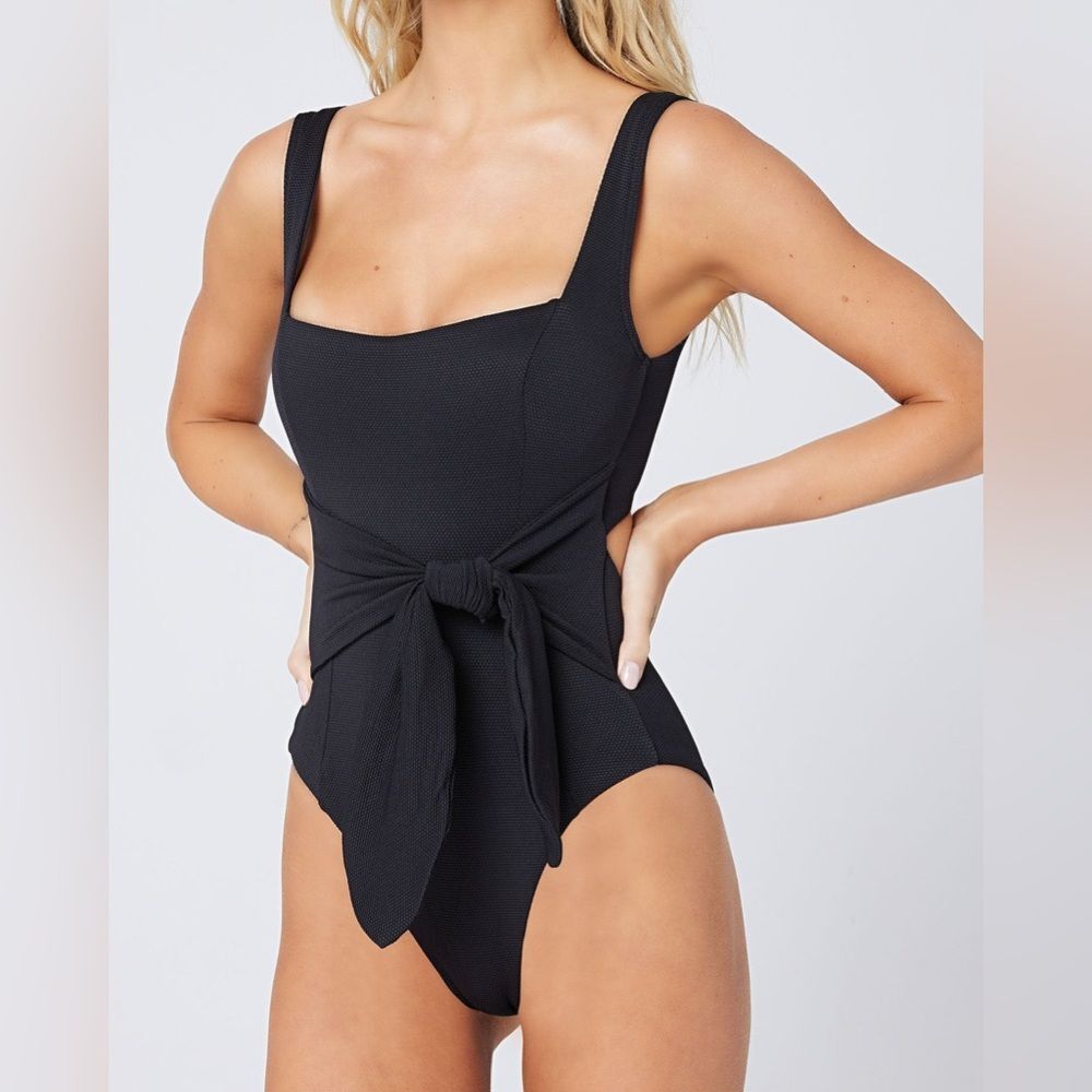 NWT L*Space Balboa One Piece Black Swimsuit size Small Swim | Beach | Resortwear